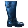 GEOX STUD STRAP HI LEG BOOT - BLACK